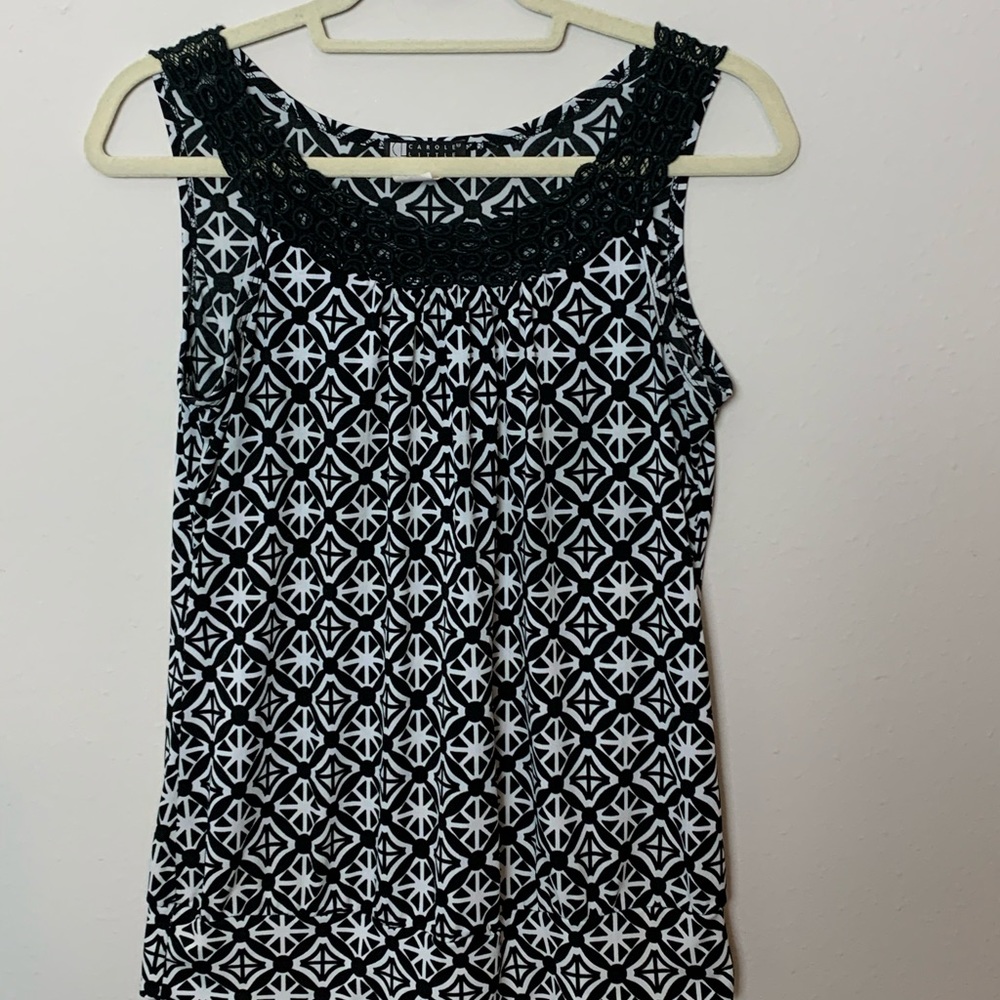 Carole little medium black and white sleeveless